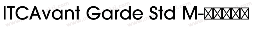 ITCAvant Garde Std M字体转换